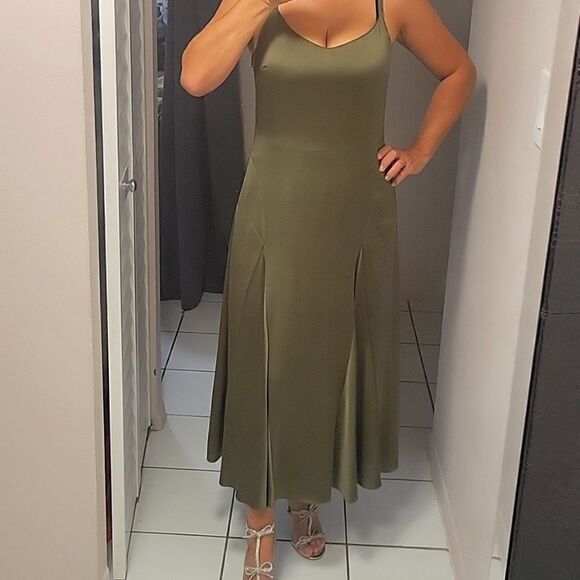 Vince olive trendy color sleep dress - Picture 1 of 10